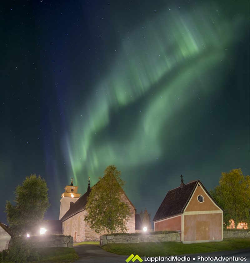 Auroras boreales desde Luleå, Suecia