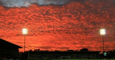 El atardecer desde Burton upon Trent, Inglaterra