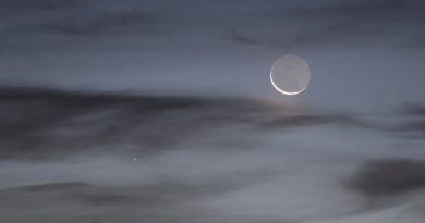 La Luna y Mercurio desde Stuttgart, Alemania