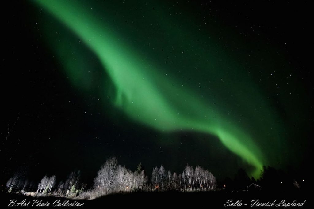 Auroras boreales desde el norte de Finlandia