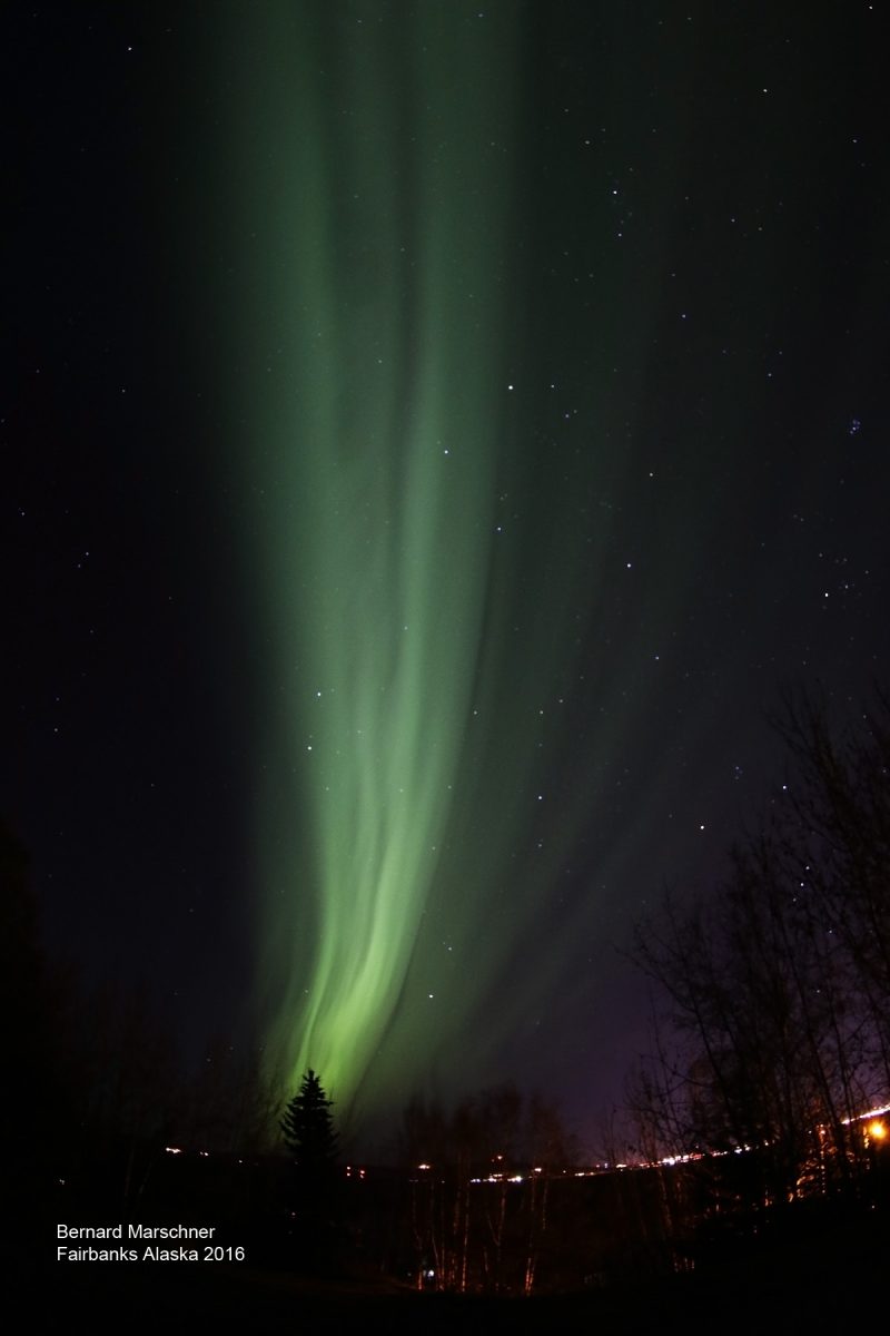 Auroras boreales desde Fairbanks, Alaska