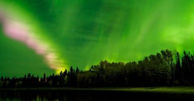 Auroras boreales desde Canadá