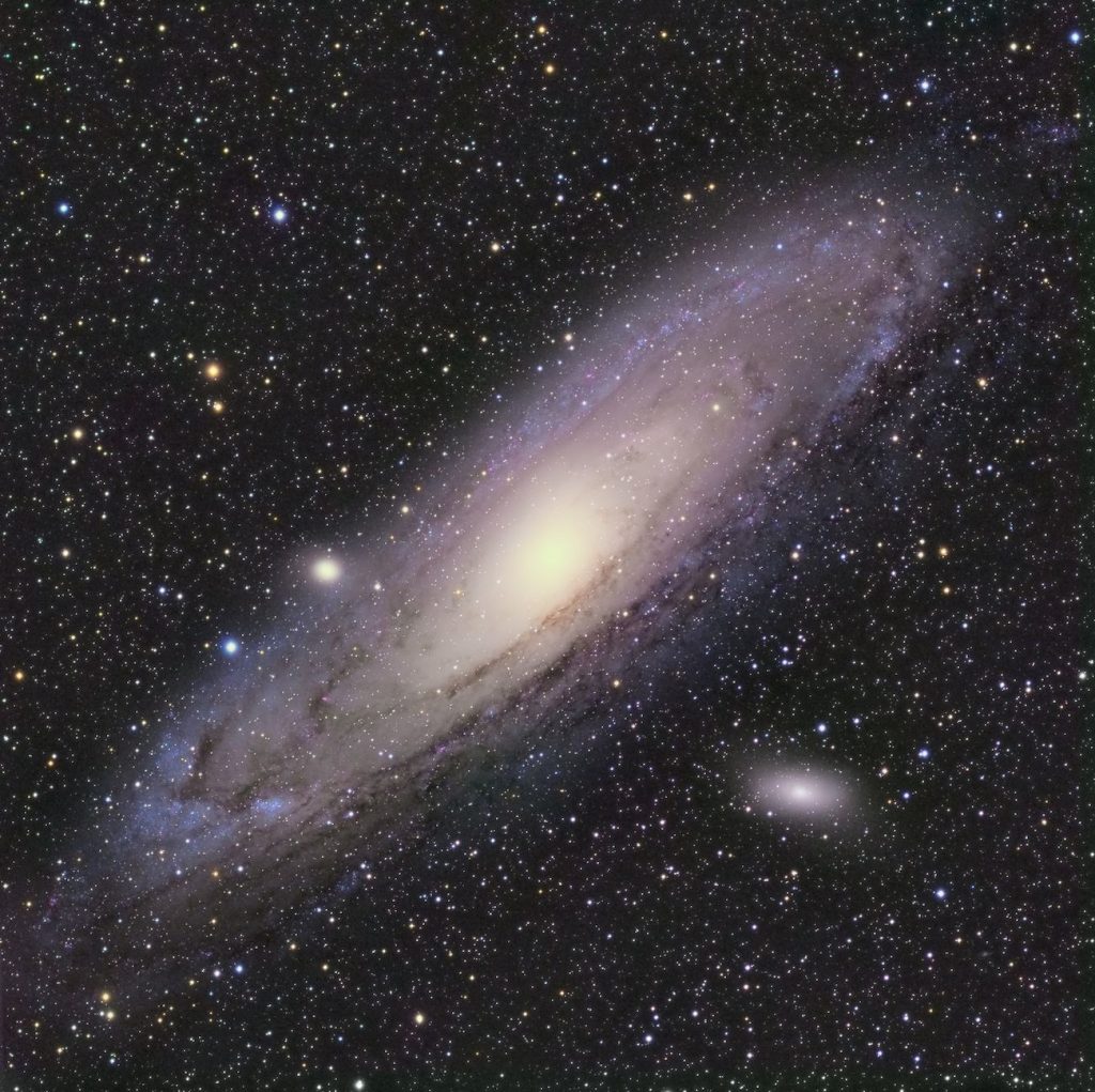 Imagen de la Galaxia de Andrómeda tomada el 5 de octubre de 2016