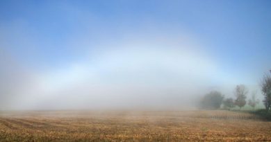 Arco de niebla desde Pennsylvania, Estados Unidos