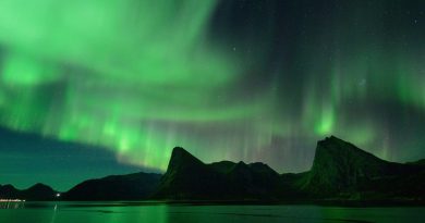 Auroras boreales desde Senja, Noruega