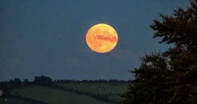 La salida de la Luna en Irlanda del Norte