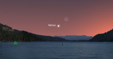 La conjunción de la Luna y Venus será visible hoy al ocultarse el Sol