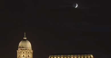 La Luna desde Budapest, Hungría