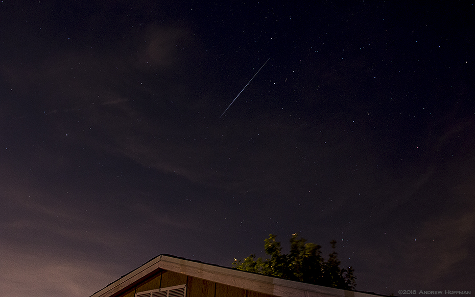 El paso de un satélite Iridium desde Texas, Estados Unidos