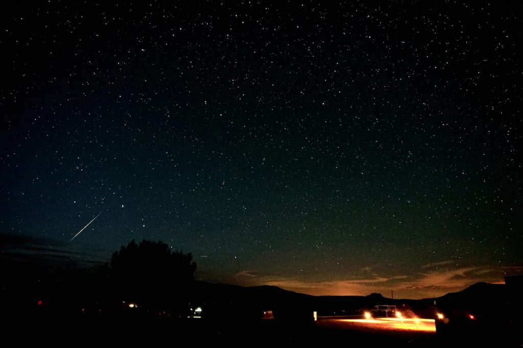 Foto de un meteoro desde Texas, Estados Unidos