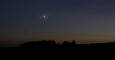 Venus al anochecer en Sajonia, Alemania