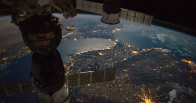 Madrid, España y el Estrecho de Gibraltar desde la ISS