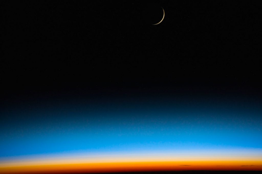 Imagen de la Luna desde la Estación Espacial Internacional