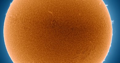 Imagen del Sol tomada el 8 de noviembre de 2016