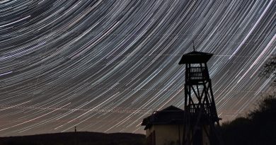Imagen de rastro de estrellas desde Hungría