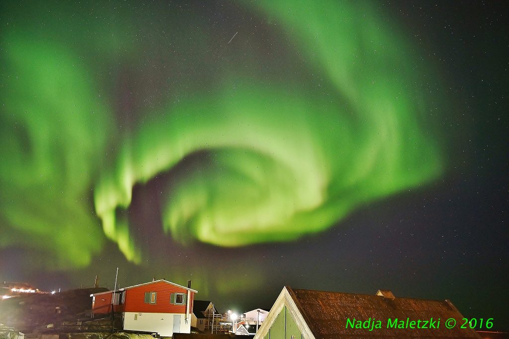 Auroras boreales desde Groenlandia