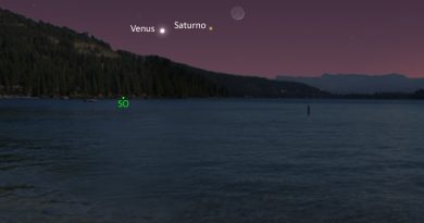 La conjunción de la Luna, Venus y Saturno será visible hoy al anochecer