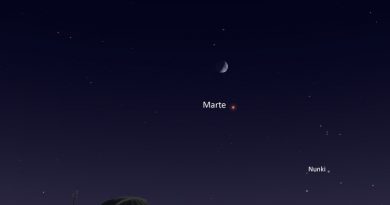 La conjunción de la Luna y Marte será visible esta noche