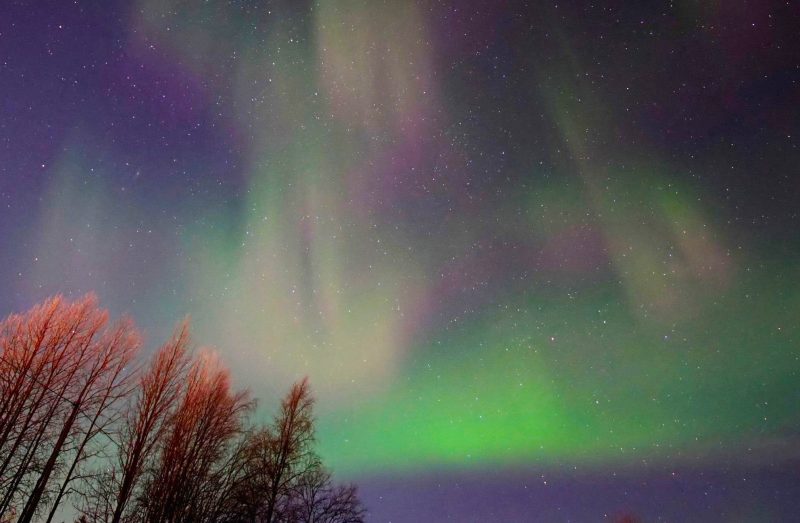 Auroras boreales desde el norte de Finlandia