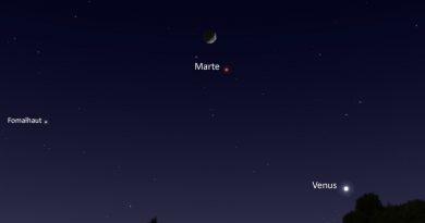 Esta noche se podrá ver la conjunción de la Luna y Marte