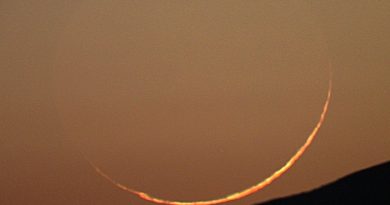 La Luna creciente desde Irán