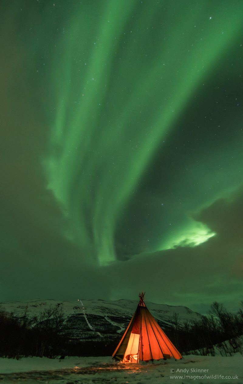 Auroras boreales desde el norte de Suecia