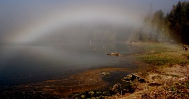 Arco de niebla desde Washington, Estados Unidos