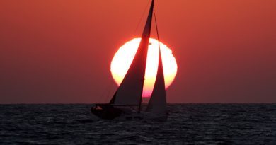 La puesta de Sol desde Estambul, Turquía
