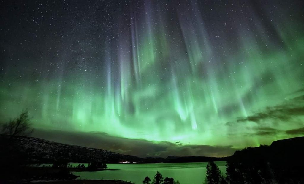 Auroras boreales desde Orkanger, Noruega
