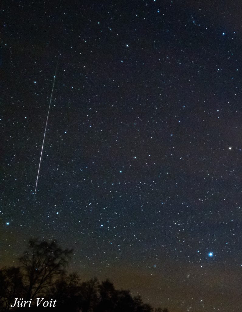 Imagen de una gemínida desde Estonia