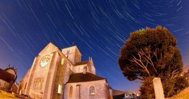 Imagen de rastro de estrellas desde Francia