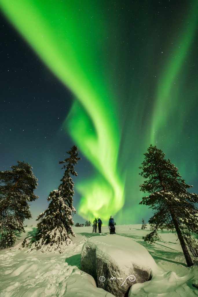 Auroras boreales desde Rovaniemi, Finlandia