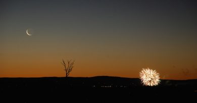 La Luna creciente desde Nueva Gales del Sur, Australia