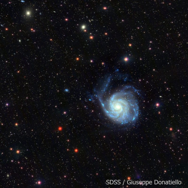 Imagen de la galaxia espiral Messier 101