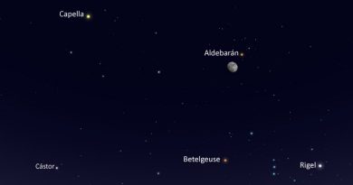 Esta noche se podrá ver la conjunción de la Luna y la estrella Aldebarán