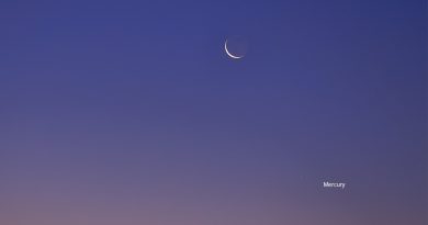 La Luna y Mercurio desde Nagano, Japón