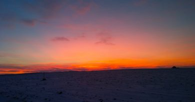 El amanecer desde Drahany, República Checa