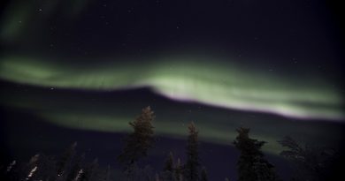Auroras boreales desde el norte de Finlandia