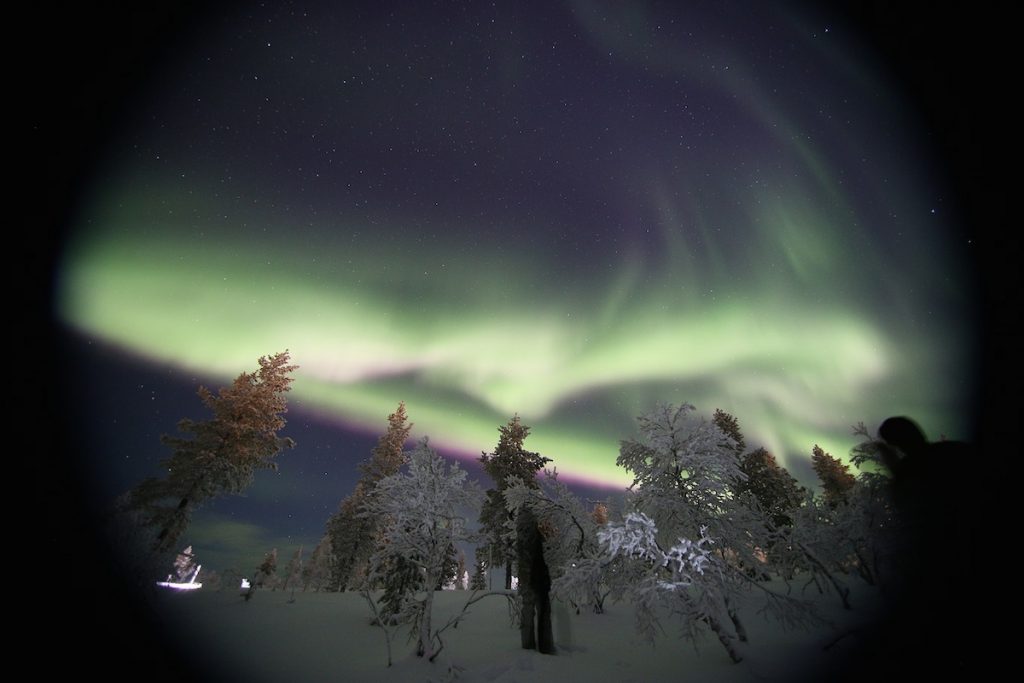 Auroras boreales desde Saariselkä, Finlandia