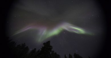 Auroras boreales desde Saariselkä, Finlandia