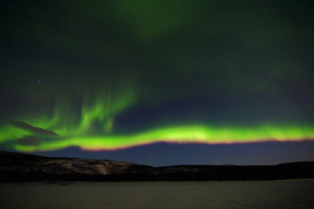 Auroras boreales desde Utsjoki, Finlandia