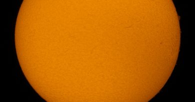 Imagen del Sol tomada el 13 de enero de 2017