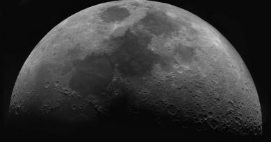 La Luna desde Overmere, Bélgica