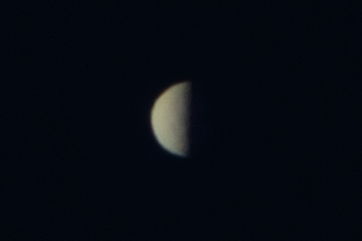 Foto de Venus tomada el 14 de enero de 2017
