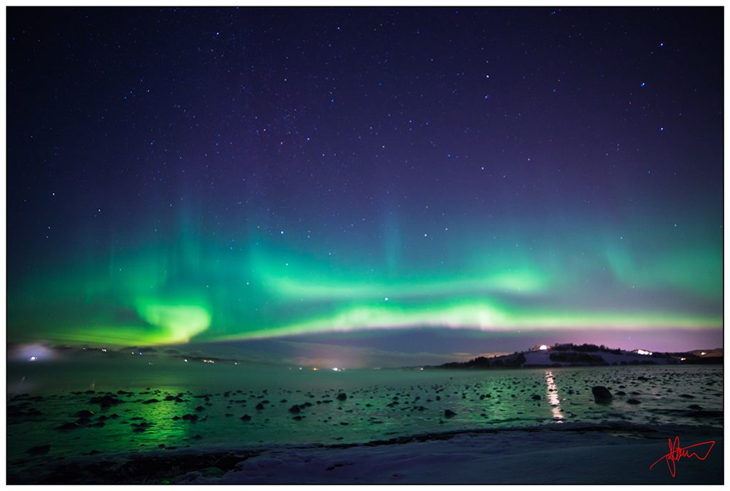 Auroras boreales desde Nordland, Noruega