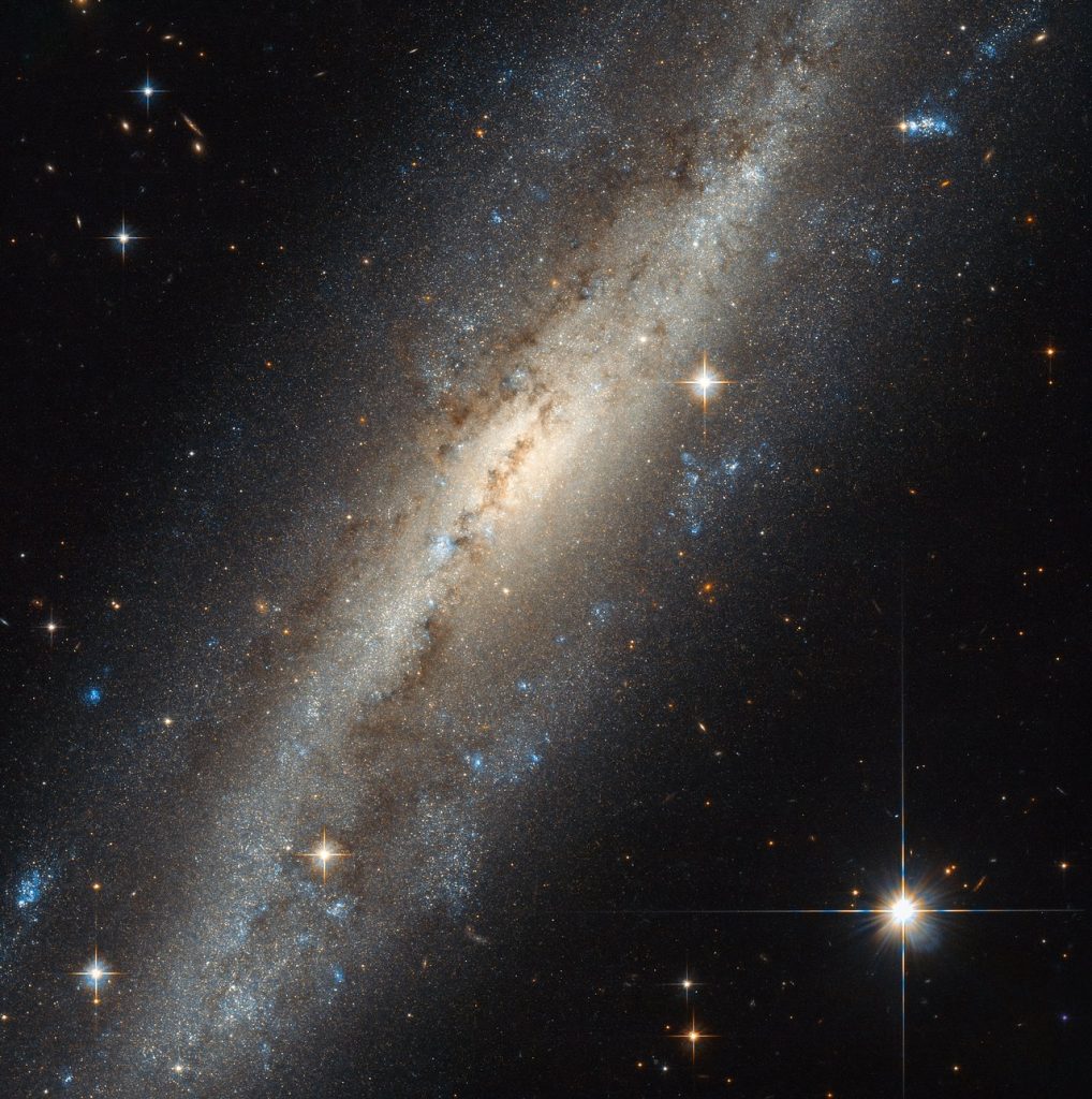 Una galaxia espiral en la constelación de Andrómeda