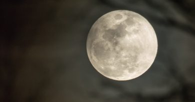 La Luna llena desde Missouri, Estados Unidos