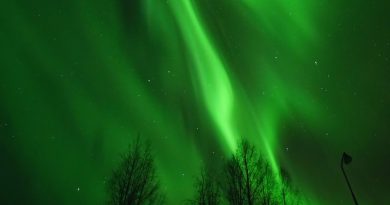 Auroras boreales desde el norte de Finlandia