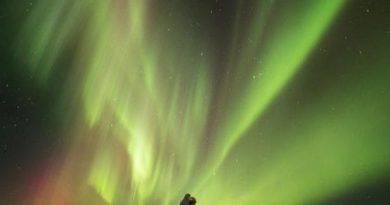 Auroras boreales desde Þingvellir Islandia