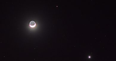 La Luna, Venus y Marte desde Tucson, Arizona (EE. UU.)